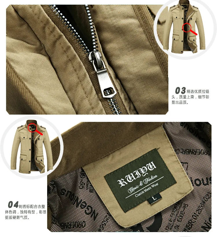 Men’s Cotton Trench Coat