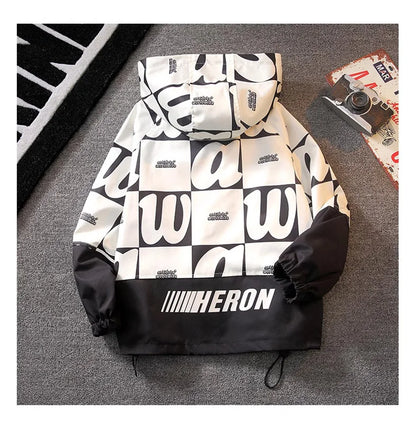 Kids Windbreaker Coat Jacket Alphabet