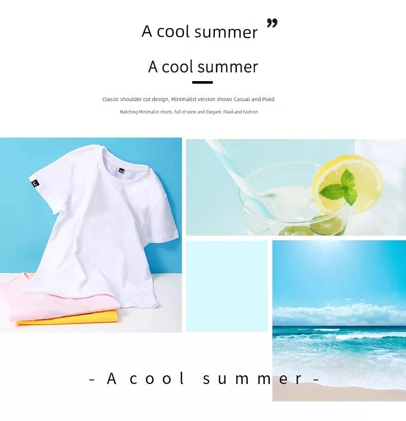 Girl Short Sleeve Leisure 2 Pieces