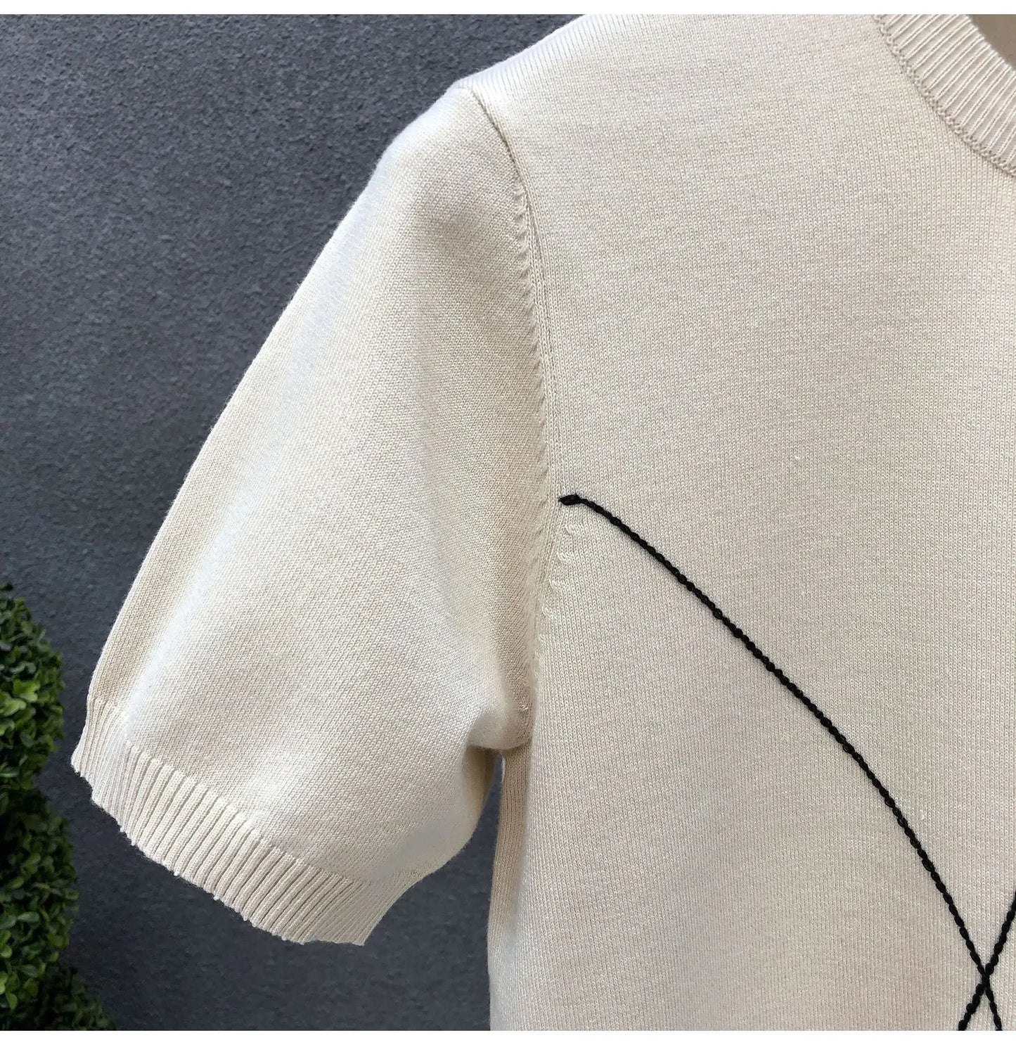 Slim Fit Ice Silk Knitted High Quality Cotton Shirt