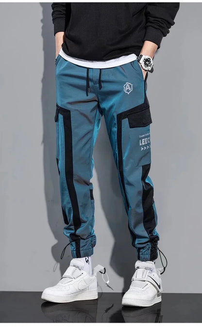 Slim Fit Ribbon Cargo Joggers