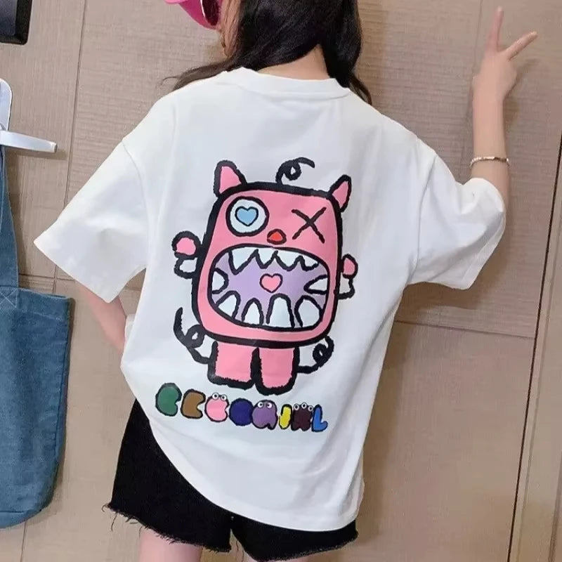 Kids Fashion O-Neck Short Sleeve Top