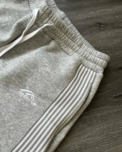 Embroidered Grey Camo Jogger Sweatpants Unisex