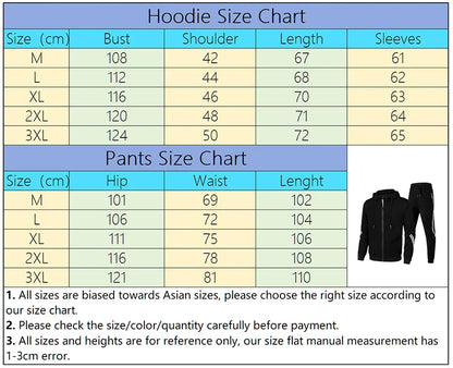 Streetwear Hoodie Sweatpants Set for Men