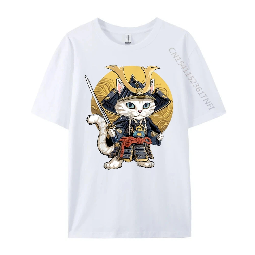 Japanese Shinobi Cat Bushi Graphic Tee