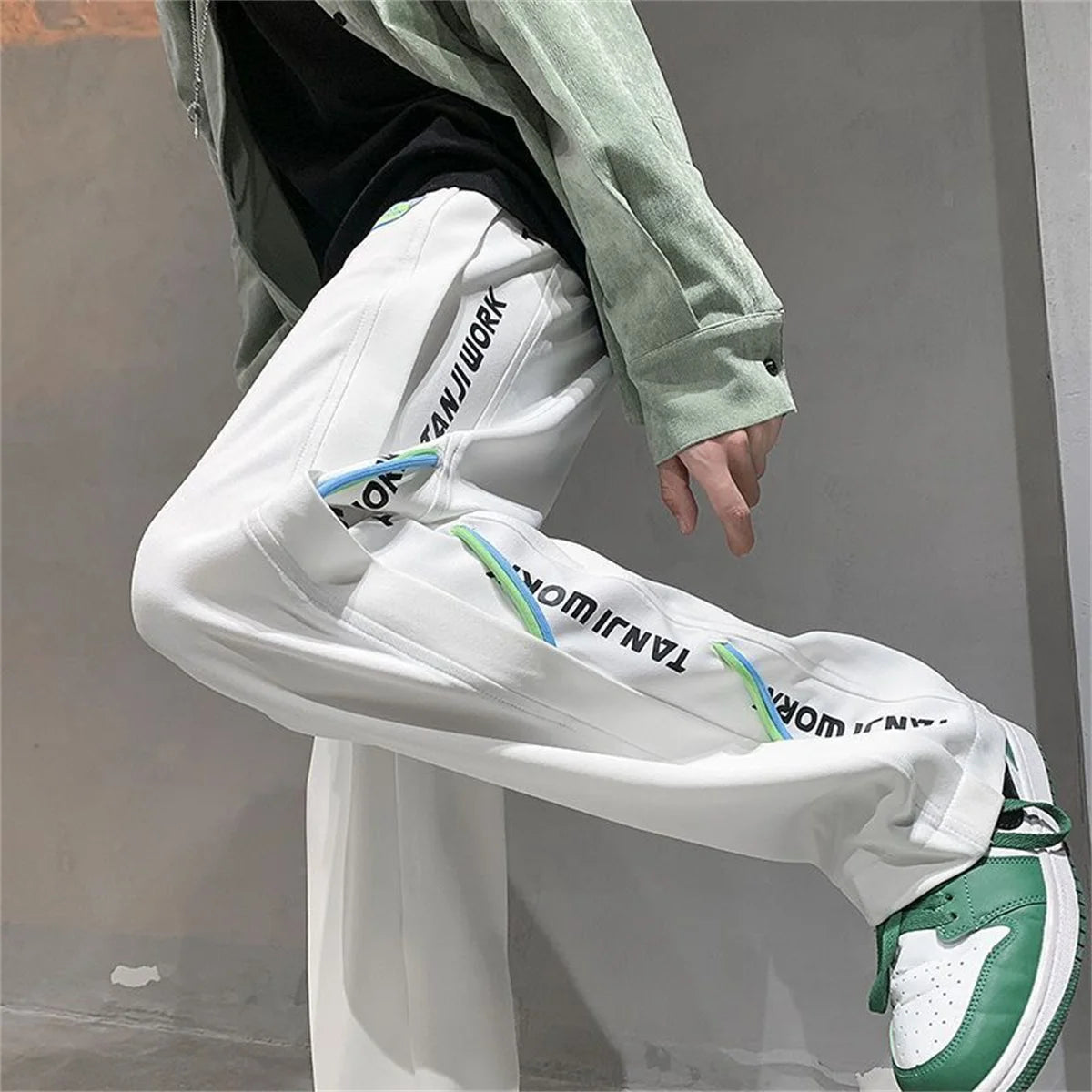 Trendy Oversized Thin Elastic Street Pants