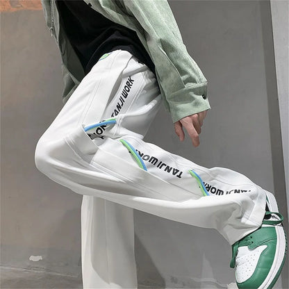 Trendy Oversized Thin Elastic Street Pants