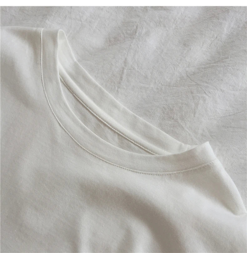 Loose Summer Cartoon Graphic Cotton Shirt