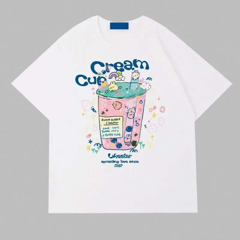 Women’s Loose Fit Cotton Printed T-Shirt