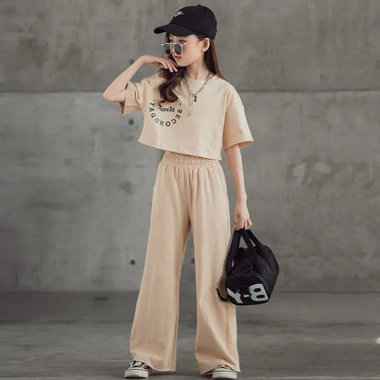 Girls Clothing 2Pcs Set Tops Pants