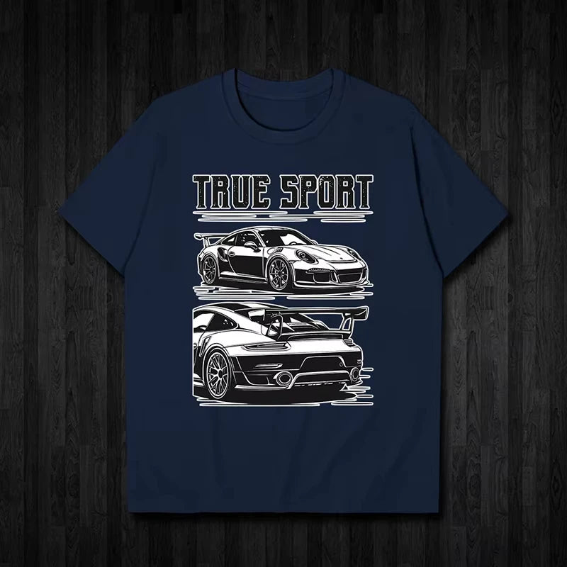 Porsche Sports Car Graphic Cotton Tee
