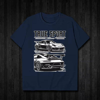 Porsche Sports Car Graphic Cotton Tee