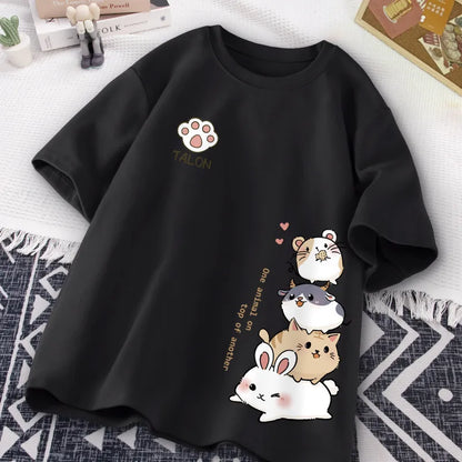 Sweet Japanese Style Hamster Short Sleeve