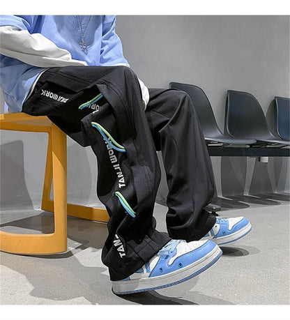 Trendy Oversized Thin Elastic Street Pants