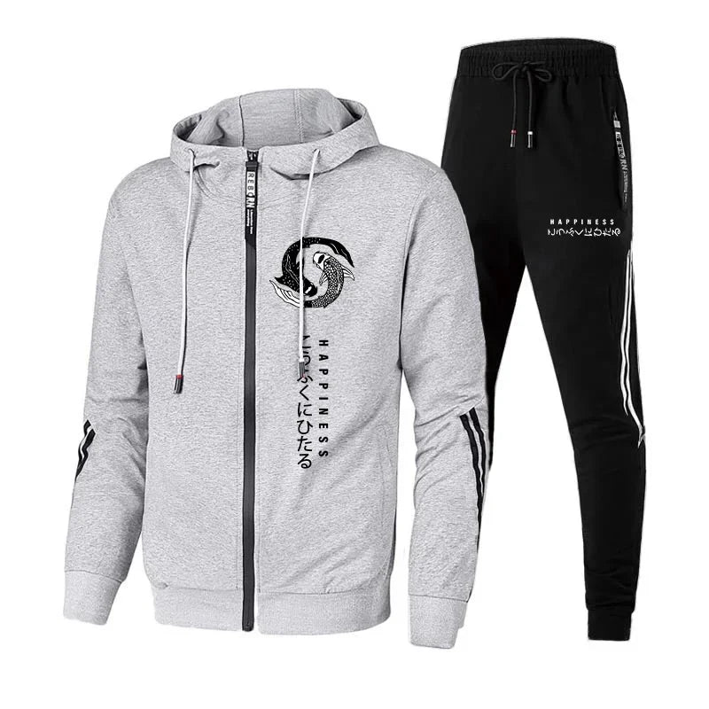 Streetwear Hoodie Sweatpants Set for Men