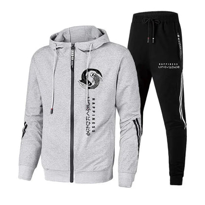 Streetwear Hoodie Sweatpants Set for Men