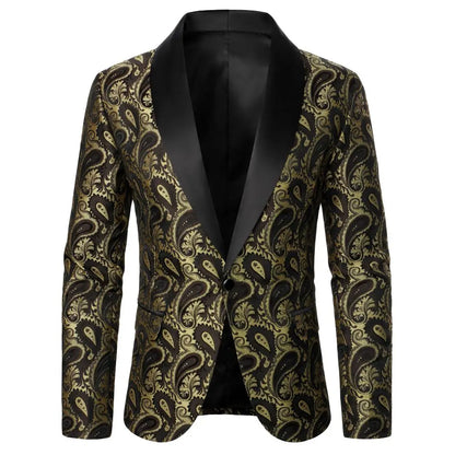 Single Button Blazer Texture Fabric