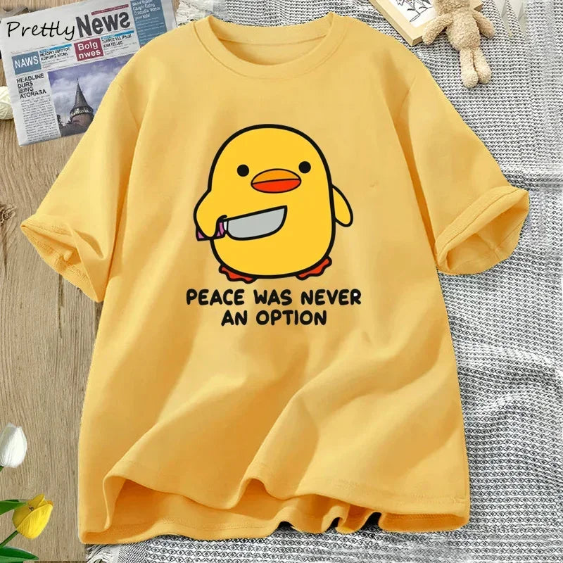 Peace Was Never Funny Goose Tee