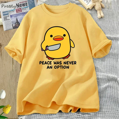 Peace Was Never Funny Goose Tee