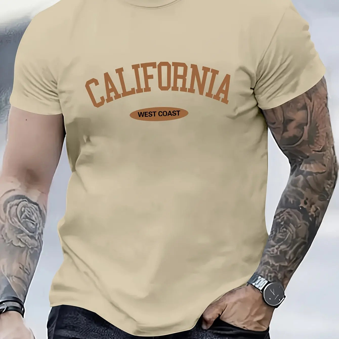 Fashionable CALIFORNIA Letter Printed T-Shirts