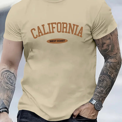 Fashionable CALIFORNIA Letter Printed T-Shirts