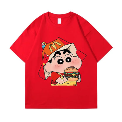 Cotton Japanese Hamburger Graphic Youth