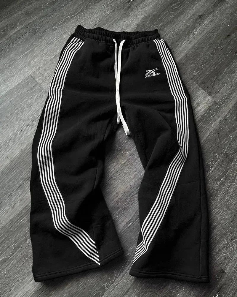 Embroidered Grey Camo Jogger Sweatpants Unisex
