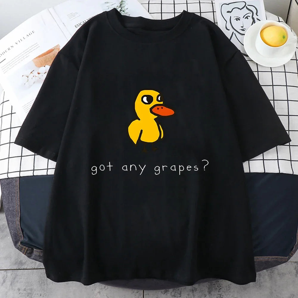 Duck Song Got Grapes Funny T-shirt Junior