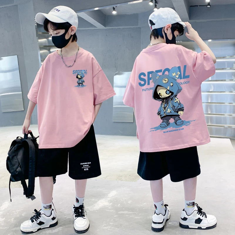 Boys T Shirts Girls Short Sleeve Cotton