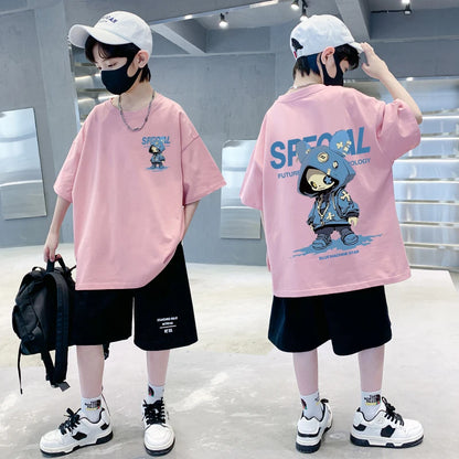 Boys T Shirts Girls Short Sleeve Cotton