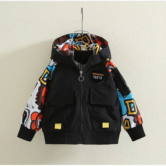 PhiDaf Hooded Windbreaker