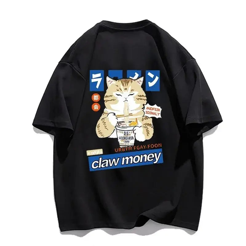 Cartoon Comic Loose Fit Cotton Women's T-shirt