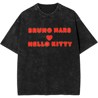 Hello Kitty Bruno Mars Cotton Shirt