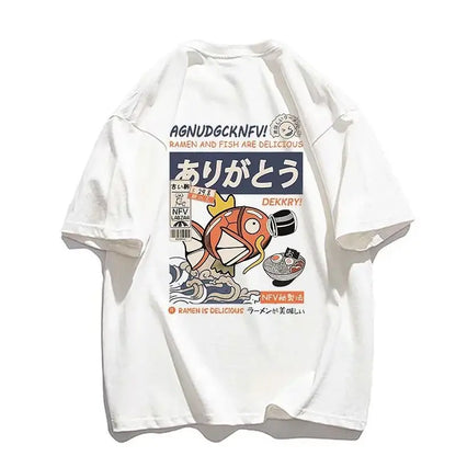 Cartoon Comic Loose Fit Cotton Women's T-shirt
