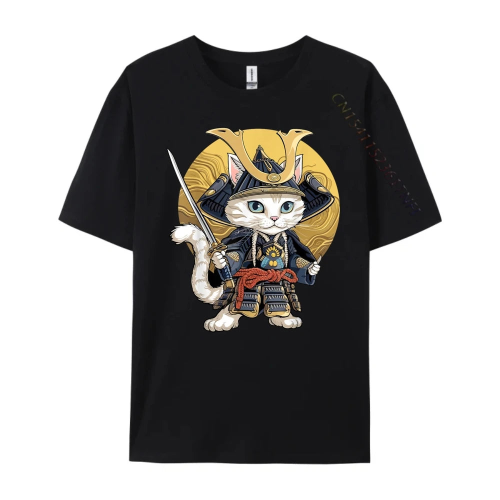 Japanese Shinobi Cat Bushi Graphic Tee
