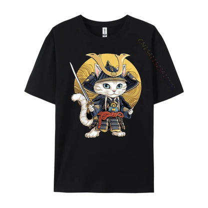 Japanese Shinobi Cat Bushi Graphic Tee
