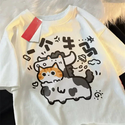Trendy Short Sleeve Harajuku Graphic Shirt Junior