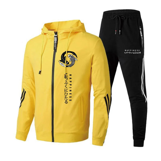 Streetwear Hoodie Sweatpants Set for Men