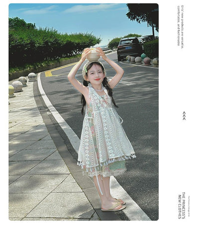 Western Style Suspender Dress