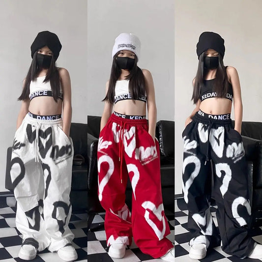 Teens Hip Hop Graffiti Shirt Pant