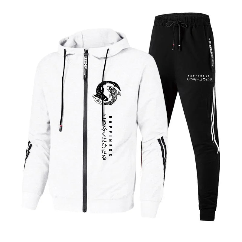 Streetwear Hoodie Sweatpants Set for Men