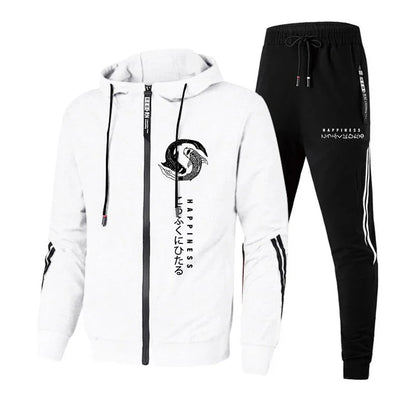 Streetwear Hoodie Sweatpants Set for Men