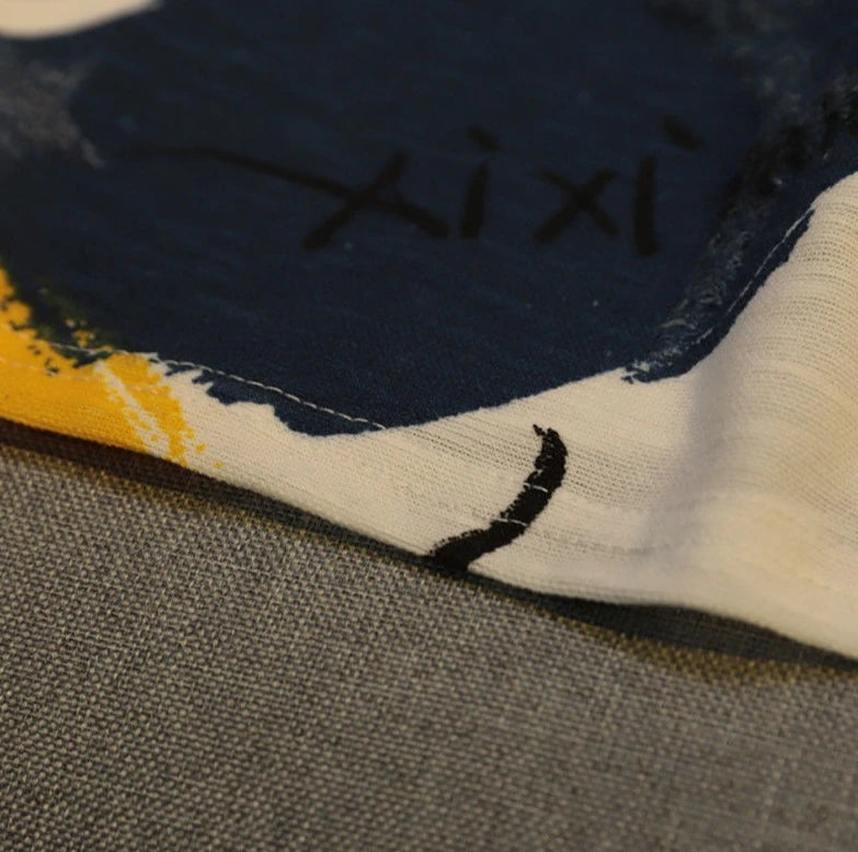 Graffiti Men's 100℅ Cotton T-Shirt Break Hole Tops