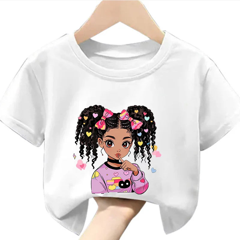 Print Girls Soft and Stretchy T-shirt