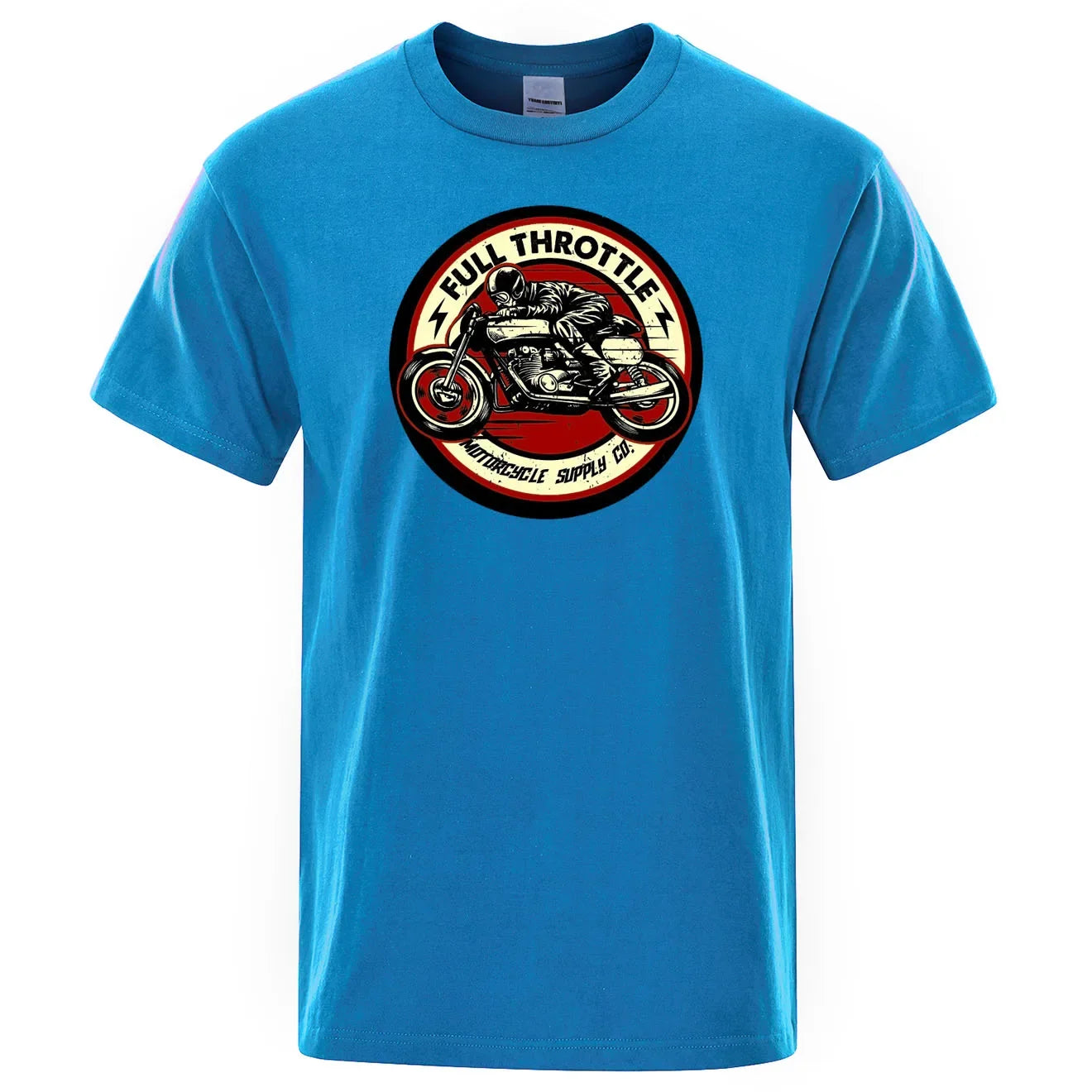 Rockabilly Motorcycle Rider Graphic Summer Shirt
