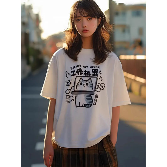 Unisex American Retro Loose Summer T-Shirt