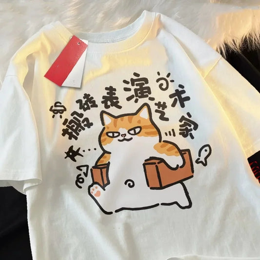 Breathable Cotton Dog Print Short Sleeve