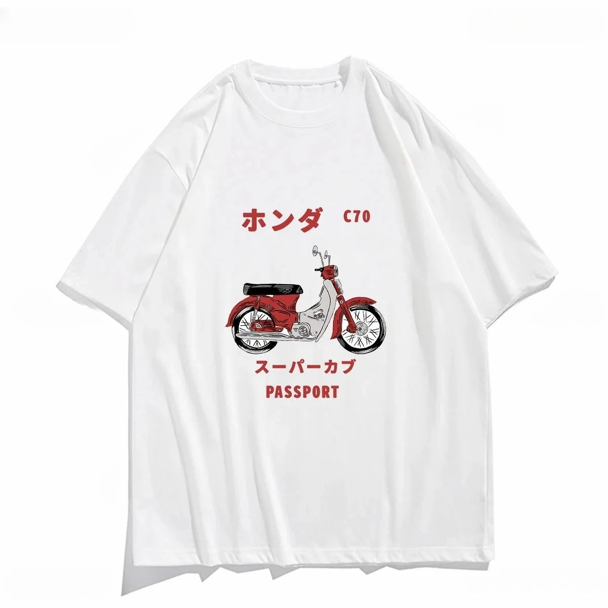 Vintage Japanese Motorcycle Printed Tee Unisex