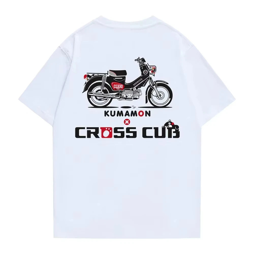 Motorcycle Style Kumamon X Cross Cub Tee