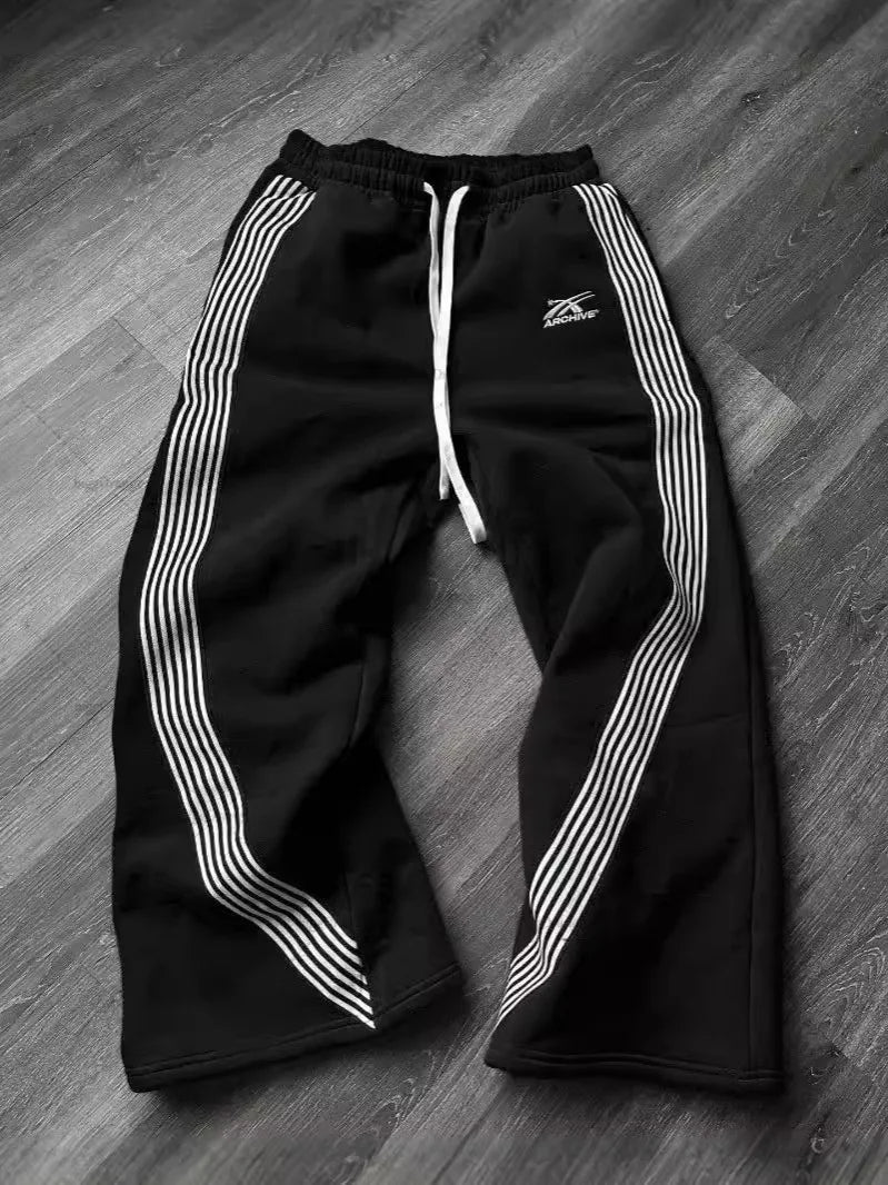 Embroidered Grey Camo Jogger Sweatpants Unisex